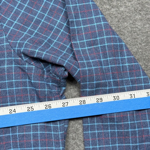 Untuckit Shirt‎ Mens 3XL Blue Red Stripe Flannel Long Sleeve Casual Button XXXL - Picture 8 of 9
